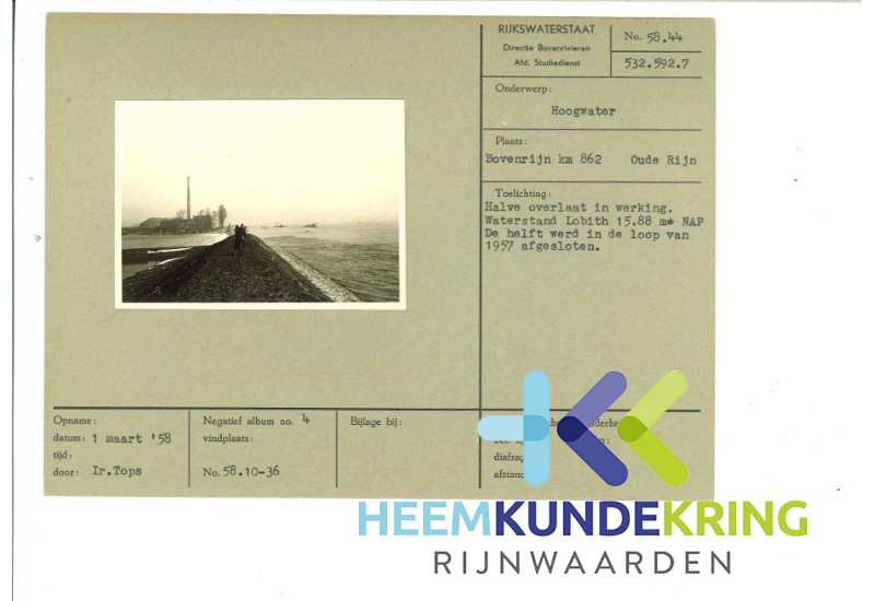 Hoogwater Boven Rijn 1958 F0000014